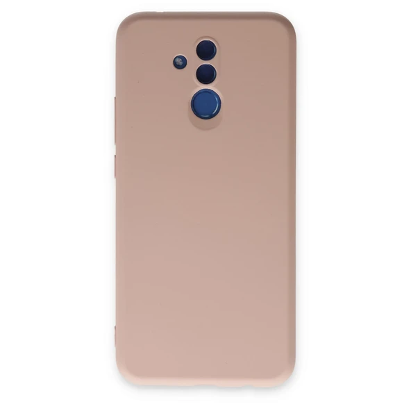 Huawei Mate 20 Lite Kılıf Nano İçi Kadife Silikon - Pudra ürün görseli 1