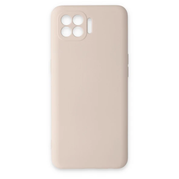 Oppo Reno 4 Lite Kılıf Nano İçi Kadife Silikon - Pudra ürün görseli 1