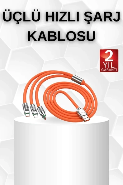 Android Ve İos Uyumlu 180 Derece Type-c Şarj Kablosu ürün görseli 1