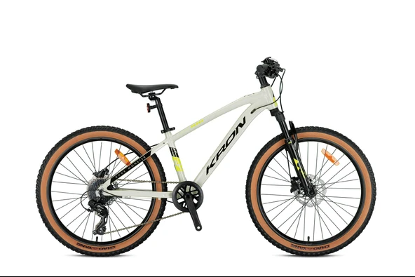 KRON XC 100 24 JANT MTB - 13' - 8 Vites - H.Disc MatBej/Neon Sarı-Siyah- ürün görseli 1