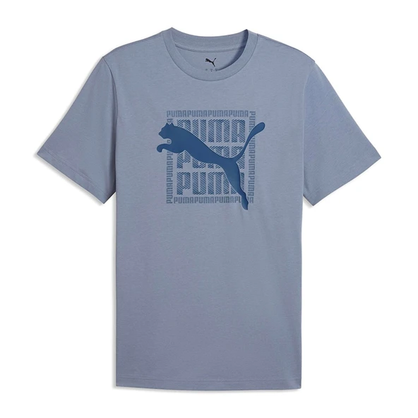 Puma Graphic Erkek Mavi Günlük Stil T-Shirt 69177565 ürün görseli 1