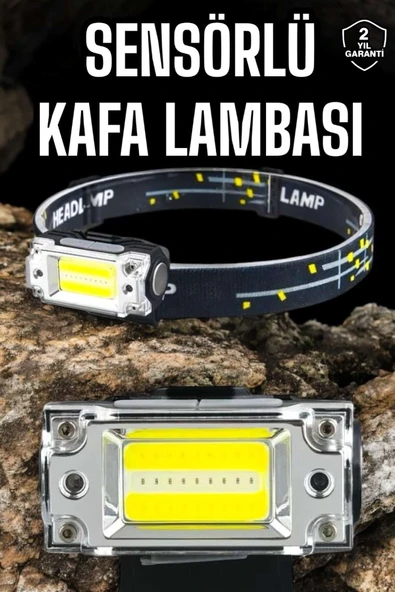 Kafa Lambası Kamp Feneri Balıkçı Feneri Başlıklı Suya Dayanıklı ürün görseli 1