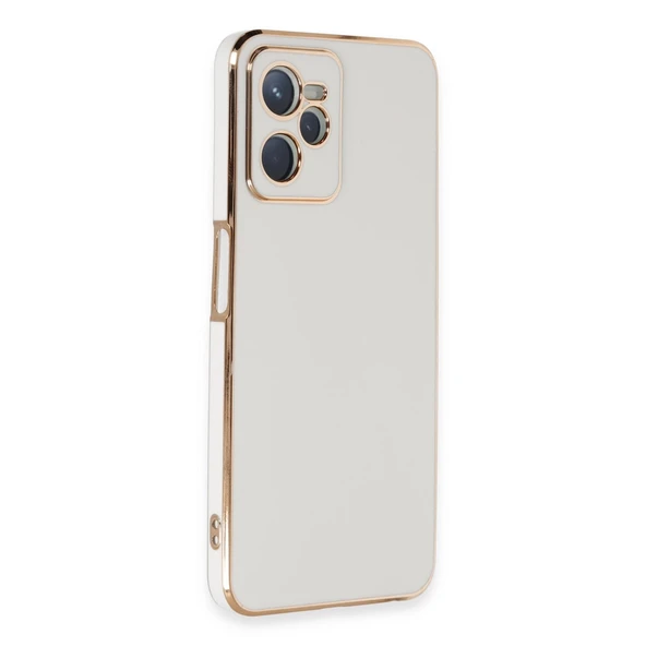 Realme C35 Kılıf Volet Silikon - Beyaz - Resim 2