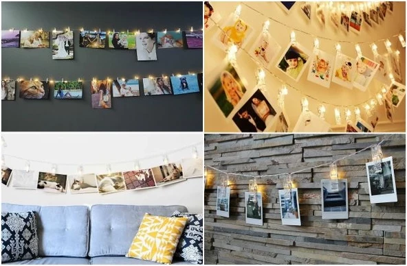 10'lu Led Işıklı Fotoğraf Mandalları ürün görseli 1