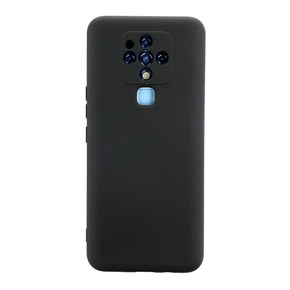 Tecno Camon 16 Kılıf Nano İçi Kadife Silikon - Siyah ürün görseli 1