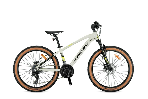 KRON XC 100 27,5 JANT HİDROLİK DİSK  DAĞ BİSİKLETİ BEJ/NEON SARI/SİYAH ürün görseli 1