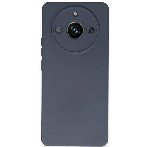 Realme 11 Pro Kılıf Nano İçi Kadife Silikon - Gri ürün görseli 1