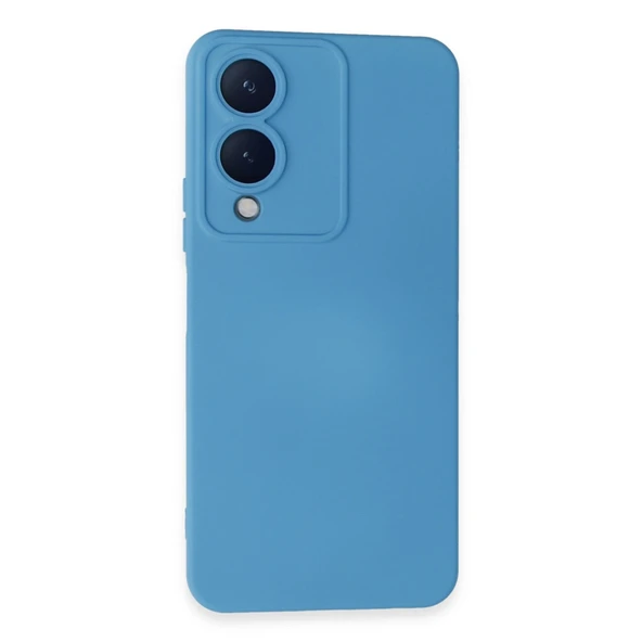 Vivo Y17s Kılıf Nano İçi Kadife Silikon - Mavi ürün görseli 1