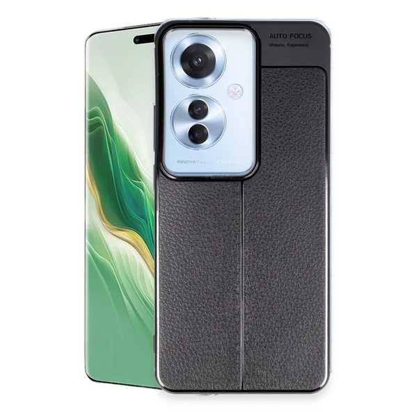 Oppo Reno 11f Kılıf Auto Focus Kapak - Siyah ürün görseli 1