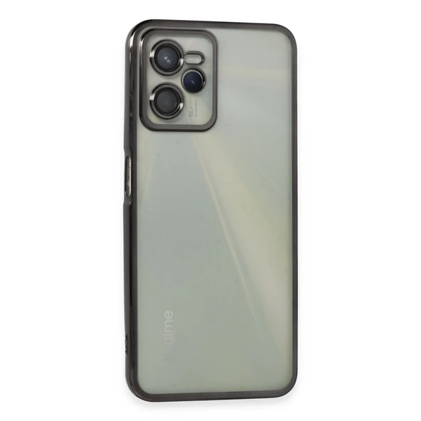 Realme C35 Kılıf Kamera Korumalı Lensli Silikon - Siyah ürün görseli 1