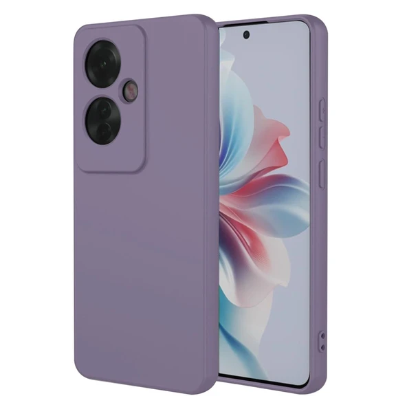 Oppo Reno 11f Kılıf First Silikon - Lila ürün görseli 1