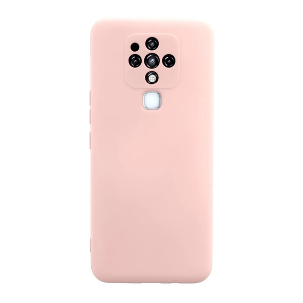 Tecno Camon 16 Kılıf Nano İçi Kadife Silikon - Pudra ürün görseli 1