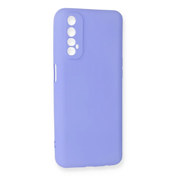 Realme 7 Kılıf First Silikon - Lila - Resim 2