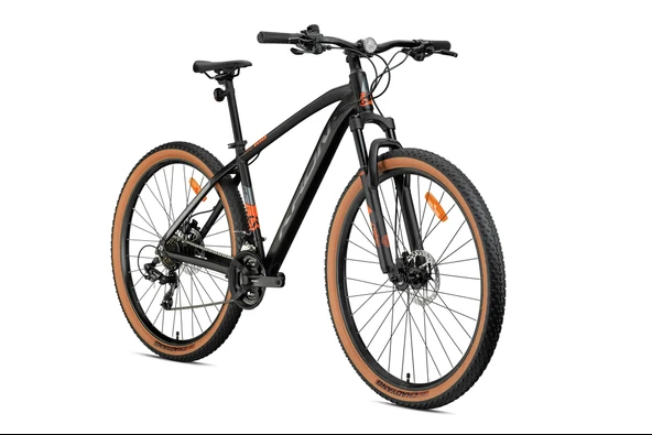 KRON XC 100 26 JANT  MTB - 14' - 21 Vites - H.Disc - Mat Siyah/Neon Turuncu-Füme ürün görseli 1