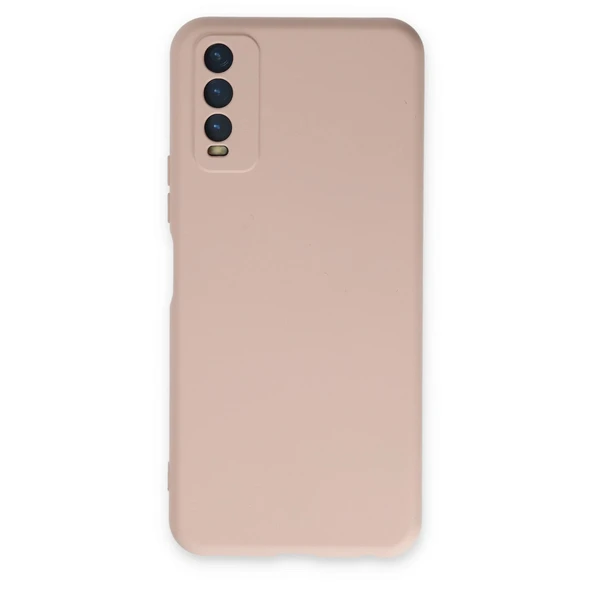 Vivo Y11s Kılıf Nano İçi Kadife Silikon - Pudra ürün görseli 1