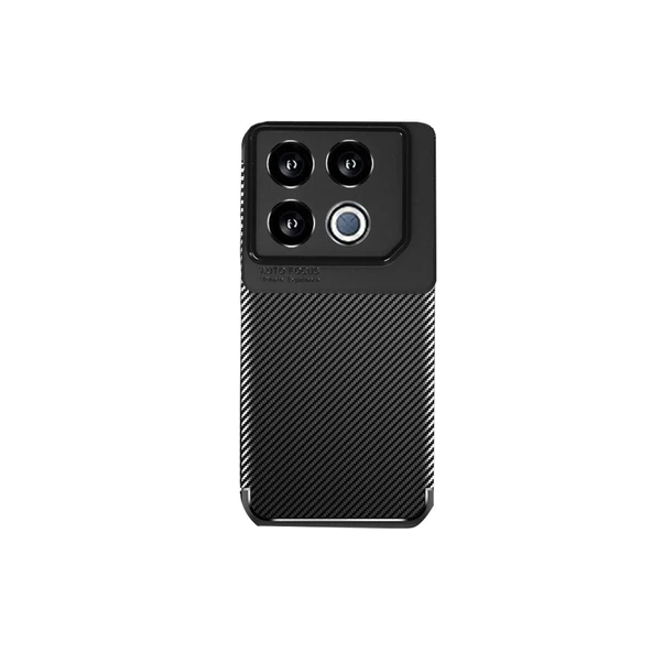 İnfinix Gt 20 Pro Kılıf Auto Focus Karbon Kapak - Siyah ürün görseli 1