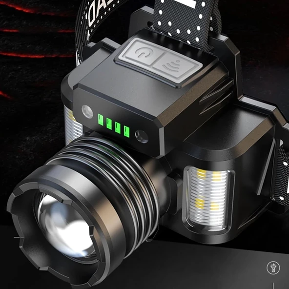 Sensörlü Cree Tg Led  Şarjlı Kafa Lambası  Wt-625 - Resim 3