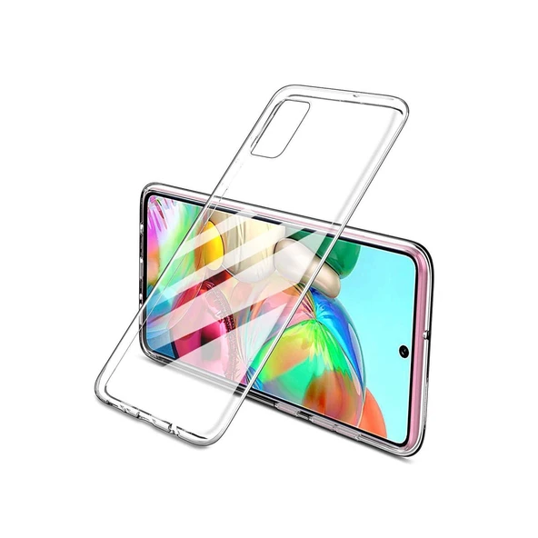 Realme 7 Pro Kılıf Lüx Şeffaf Silikon - Şeffaf - Resim 2