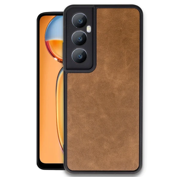 Realme C65 Kılıf Aras Deri Kapak - Taba ürün görseli 1