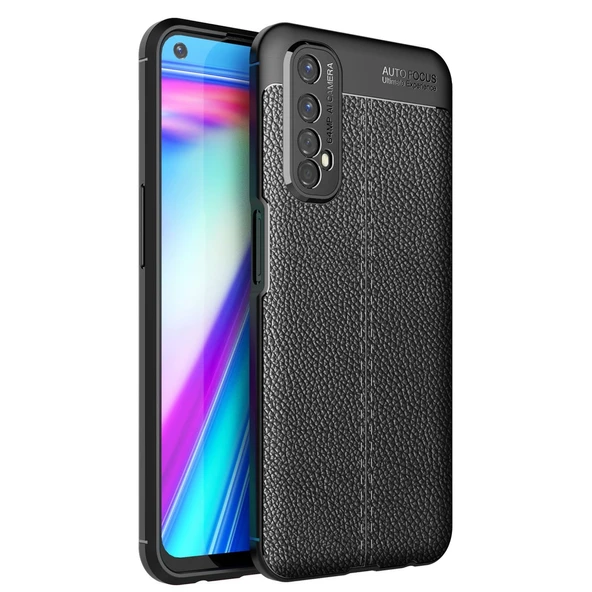 Realme 7 Kılıf Auto Focus Kapak - Siyah ürün görseli 1