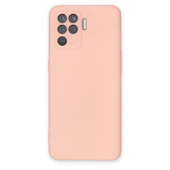 Oppo Reno 5 Lite Kılıf Nano İçi Kadife Silikon - Pudra ürün görseli 1