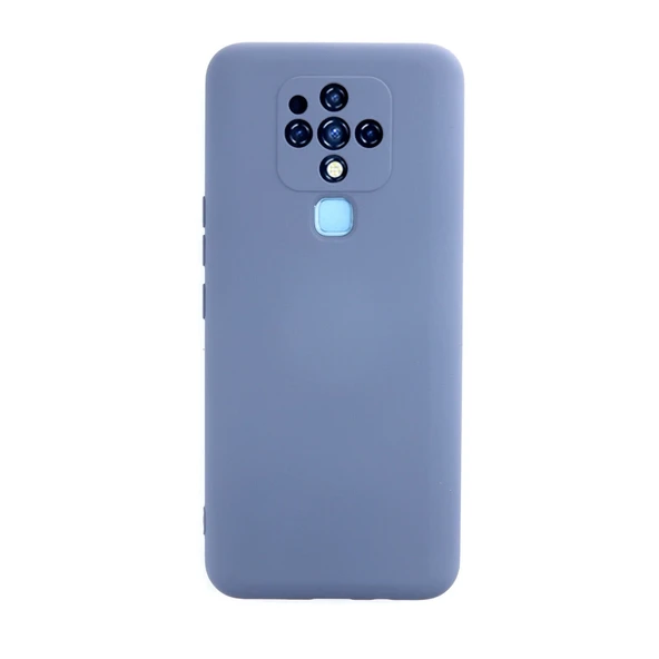 Tecno Camon 16 Kılıf Nano İçi Kadife Silikon - Gri ürün görseli 1