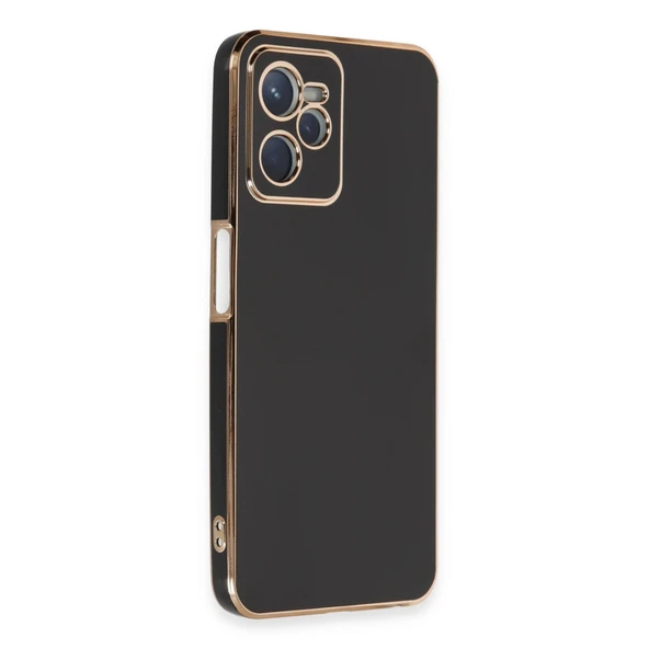 Realme C35 Kılıf Volet Silikon - Siyah - Resim 2