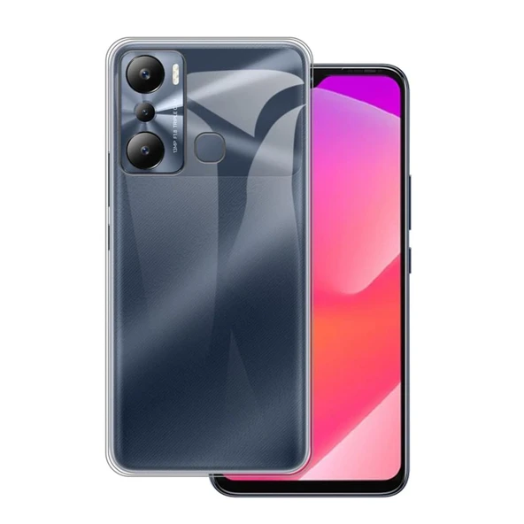 İnfinix Hot 20i Kılıf Lüx Şeffaf Silikon ürün görseli 1