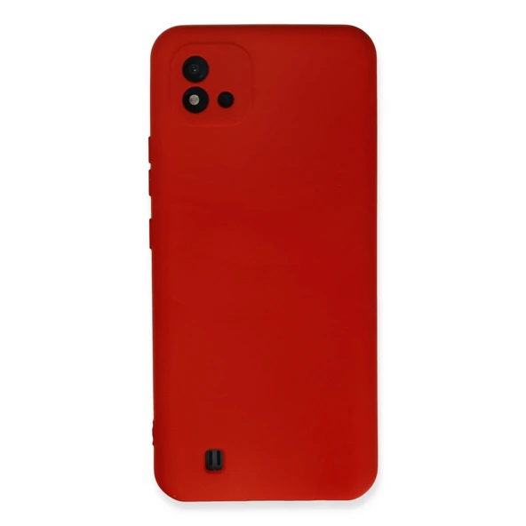 Realme C11 2021 Kılıf Nano İçi Kadife Silikon - Kırmızı ürün görseli 1