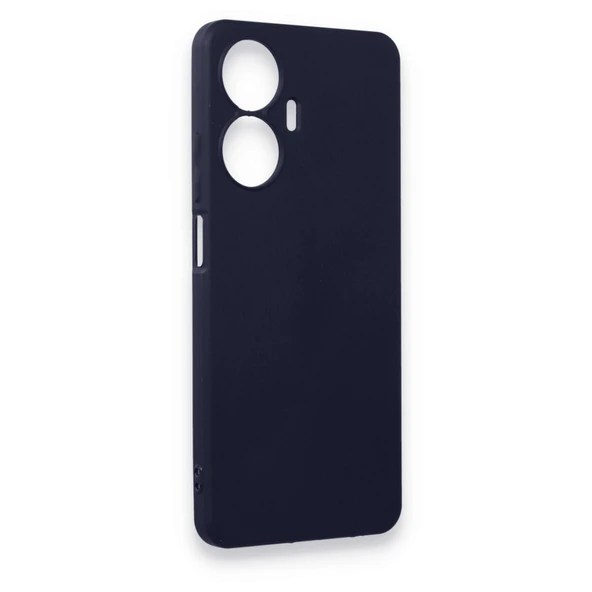 Realme C55 Kılıf First Silikon - Lacivert - Resim 4