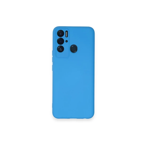 Tecno Pova Neo Kılıf Nano İçi Kadife Silikon - Mavi ürün görseli 1
