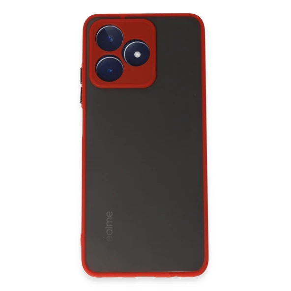Realme C53 Kılıf Montreal Silikon Kapak - Kırmızı ürün görseli 1