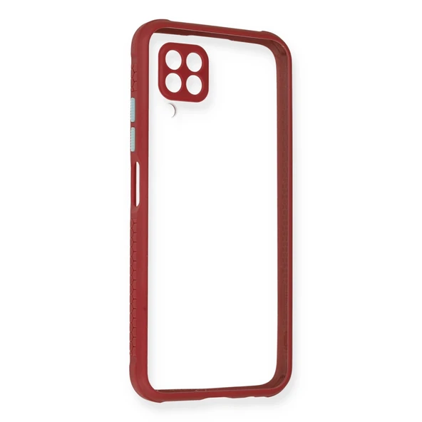 Huawei P40 Lite Kılıf Miami Şeffaf Silikon - Fuşya ürün görseli 1