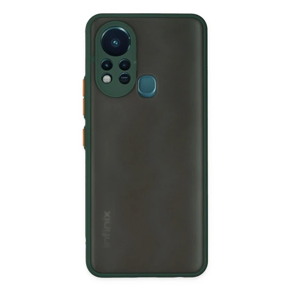 İnfinix Hot 11s Kılıf Montreal Silikon Kapak - Yeşil ürün görseli 1