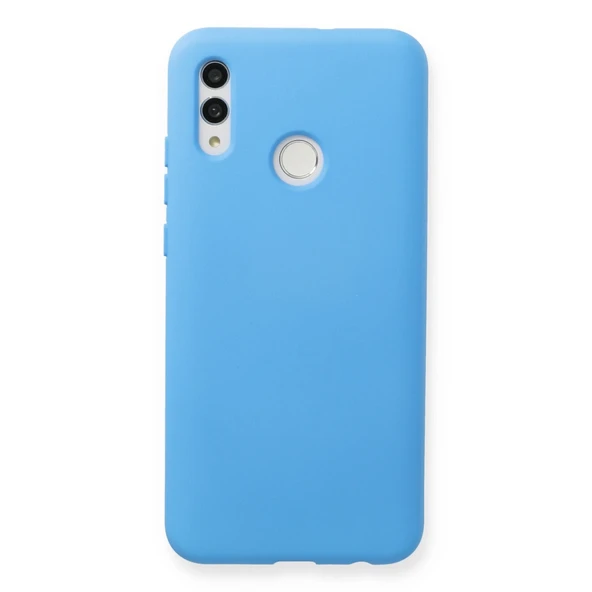 Huawei P Smart 2019 Kılıf Nano İçi Kadife Silikon - Mavi ürün görseli 1