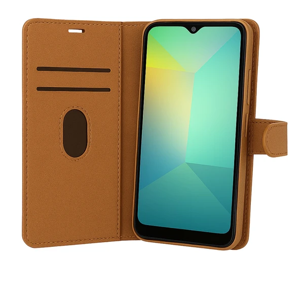 Realme C75 4g Trend S Plus Kapaklı Kılıf - Taba - Resim 3