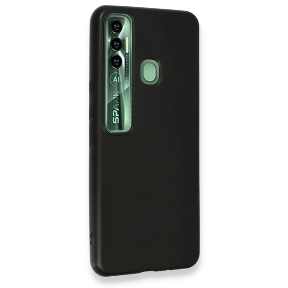 Tecno Spark 7 Pro Kılıf First Silikon - Siyah - Resim 3