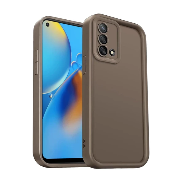 Oppo A74 4g Kılıf Viera Silikon - Kahverengi ürün görseli 1