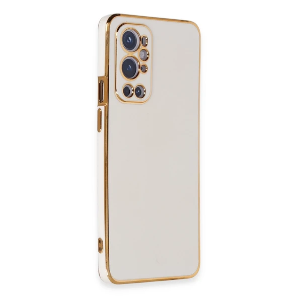 One Plus 9 Pro Kılıf Volet Silikon - Beyaz - Resim 2