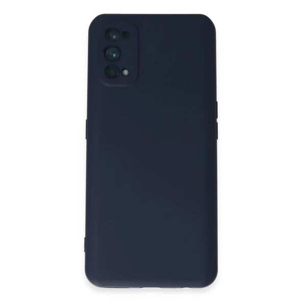 Realme 7 Pro Kılıf Nano İçi Kadife Silikon - Lacivert ürün görseli 1