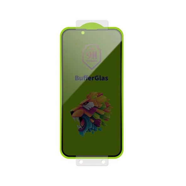 iPhone 14 Pro Max Buffer Hayalet Cam Ekran Koruyucu - Siyah - Resim 4
