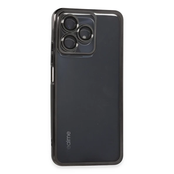 Realme C53 Kılıf Kamera Korumalı Lensli Silikon - Siyah ürün görseli 1