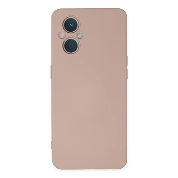 Oppo Reno 7 Lite Kılıf Nano İçi Kadife Silikon - Pudra ürün görseli 1