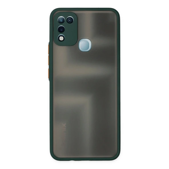 İnfinix Hot 10 Play Kılıf Montreal Silikon Kapak - Yeşil ürün görseli 1
