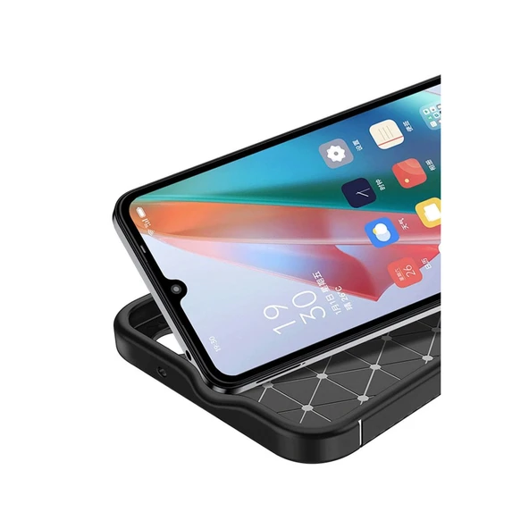 Realme C75 4g Auto Focus Karbon Kapak - Siyah - Resim 3