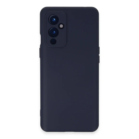 One Plus 9 Kılıf Nano İçi Kadife Silikon - Lacivert ürün görseli 1