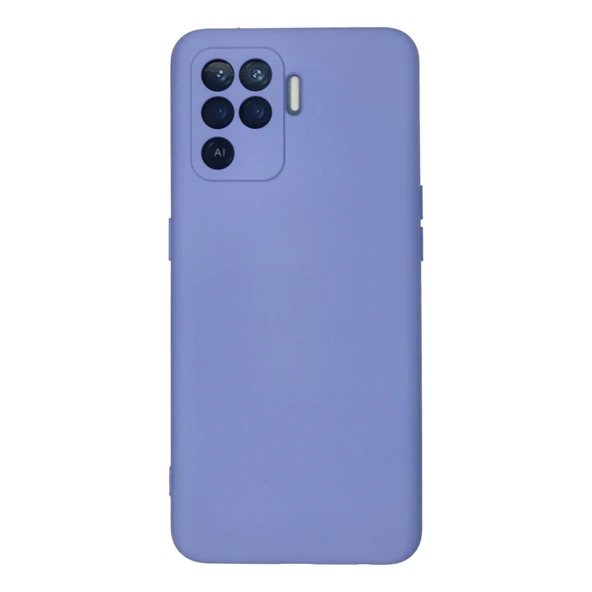 Oppo Reno 5 Lite Kılıf Nano İçi Kadife Silikon - Lila ürün görseli 1