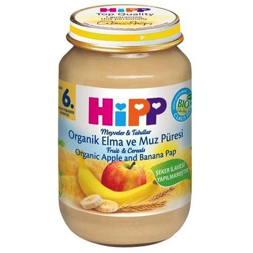Organik Elma ve Muz Püresi 190 Gr ürün görseli 1