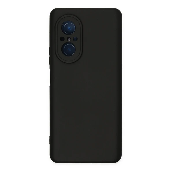 Huawei Nova 9 Se Kılıf Nano İçi Kadife Silikon - Siyah ürün görseli 1