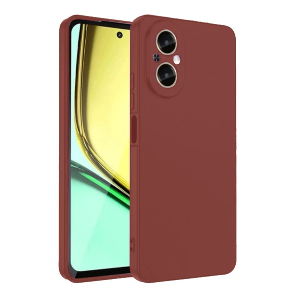 Realme 12 Lite Kılıf First Silikon - Bordo ürün görseli 1